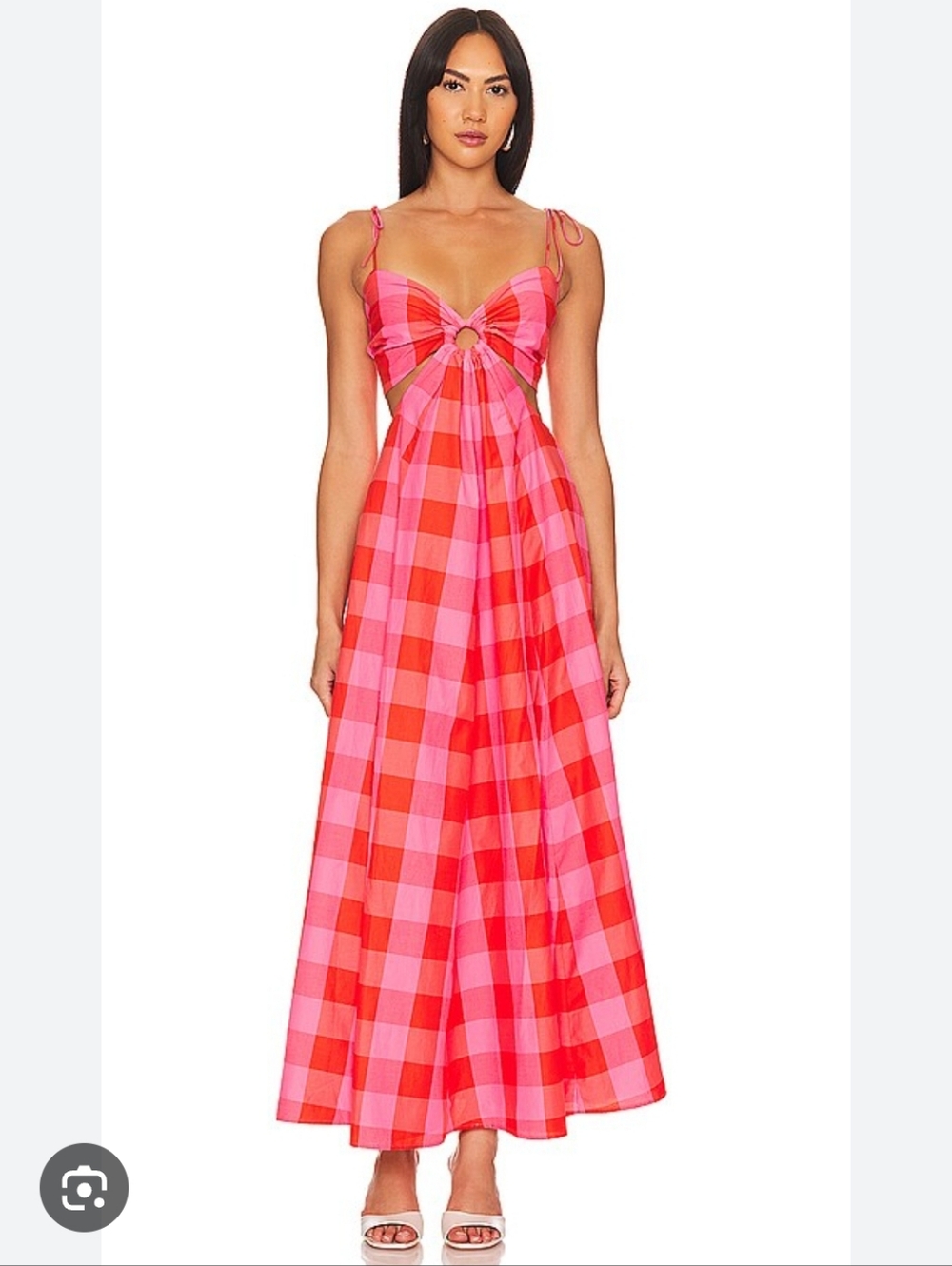 SUNDRESS Magda big Gingham Maxi Dress